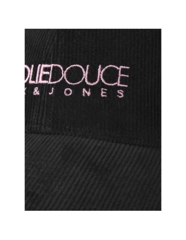 Casquette Velours Côtelé Noir Jack&Jones La Folie Douce