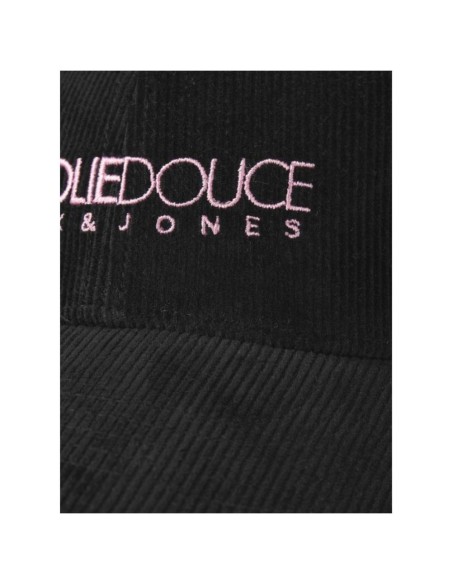 Casquette Velours Côtelé Noir Jack&Jones La Folie Douce