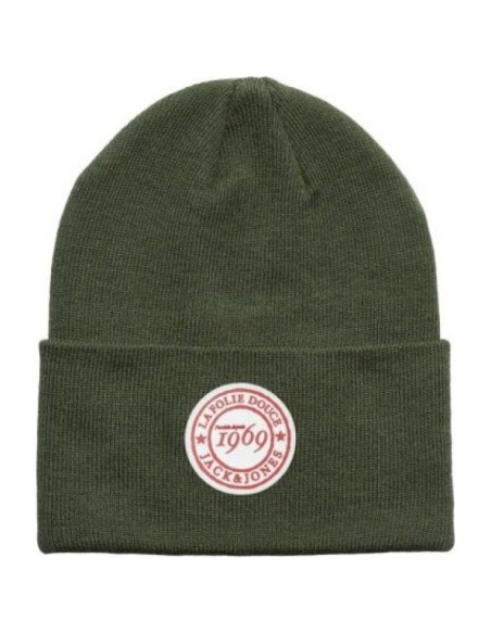 Bonnet Jaclafolie Long Knit Beanie Vert Kaki J&J