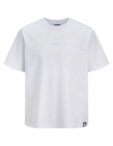 T-shirt JACK&JONES Jorfolie Haze Blanc Cassé Coton 100%