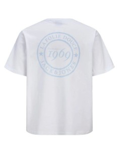 T-shirt JACK&JONES Jorfolie Haze Blanc Cassé Coton 100% 2