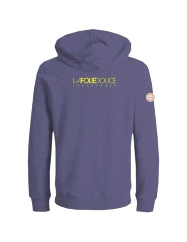 Hoodie La Folie Douce Violet Coton Bio — Jack & Jones