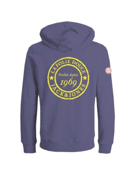 Hoodie La Folie Douce Violet Coton Bio — Jack & Jones