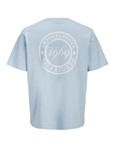T-Shirt Bleu Ciel La Folie Douce — Jack & Jones